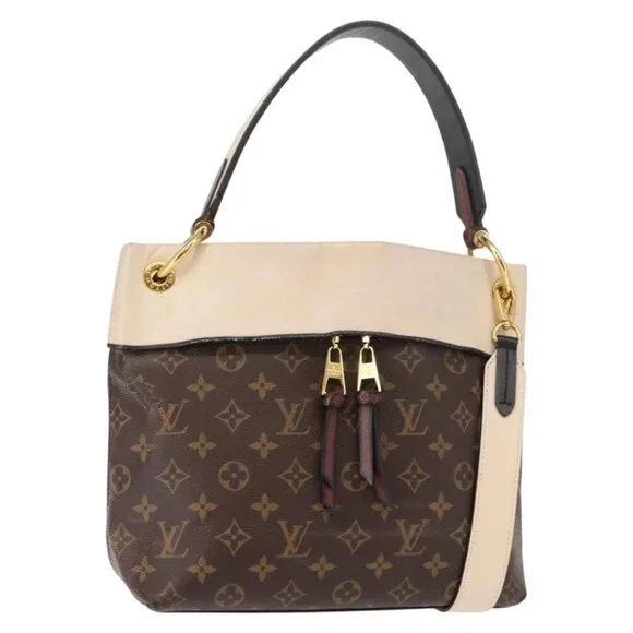 LOUIS VUITTON Monogram Tuile Reevess Shoulder Bag 2way M43576 LV Auth 148365 - Picture 1 of 16